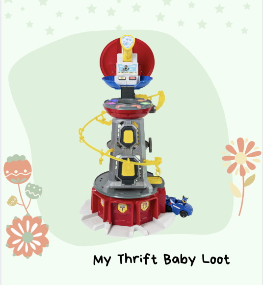Preloved Paw Patrol Mighty Lookout Tower Pup Squad Playset ( New Delhi )